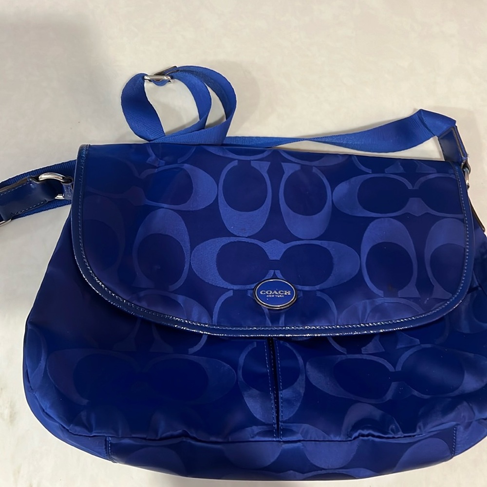 Coach Blue Signature Crossbody Bag